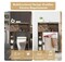 Bathroom Storage Cabinet with Sliding Barn Door Rustic Brown Over the Toilet